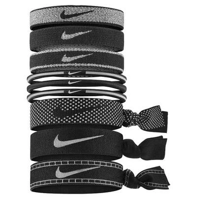 Nike Ponytail Holders (Pack Of 9) - Black