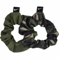 Nike Gathered Hair Ties (Pack Of 2) - Green/Camouflage