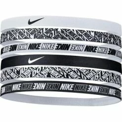 Nike Printed Headbands (Pack Of 6) - Black/White