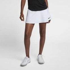 Nike Womens Dry Tennis Skirt - White/Black