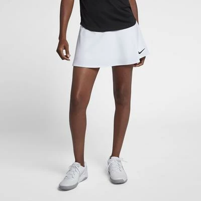 Nike Womens Dry Tennis Skirt - White/Black