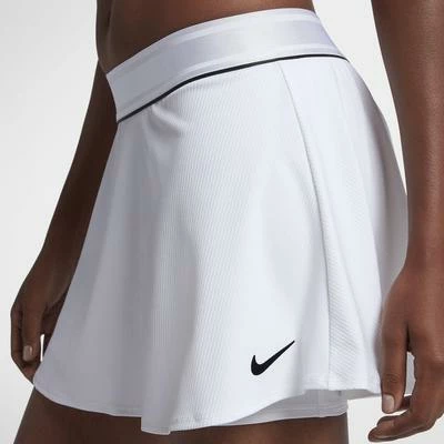 Nike Womens Dry Tennis Skirt - White/Black - Image 4