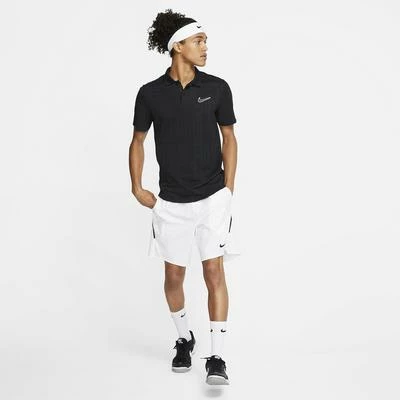 Nike Mens Advantage Knit Pattern Polo - Black - Image 5