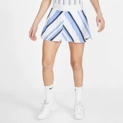 Nike Womens Dri-FIT Printed Tennis Skirt - Blue/White
