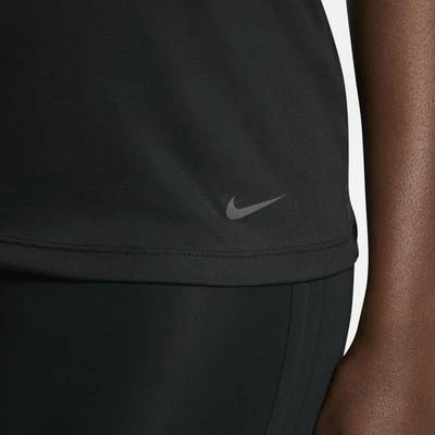 Nike Womens Pro Tank Top - Black/Thunder Grey - Image 4