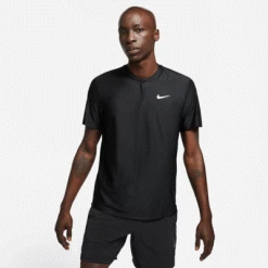 Nike Mens Advantage Tennis Polo - Black