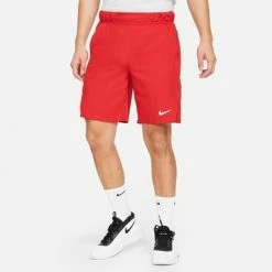 Nike Mens Victory 9 Inch Tennis Shorts - Gym Red