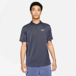 Nike Mens Dri-FIT ADV Slam Tennis Polo - Obsidian