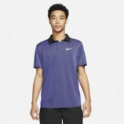 Nike Mens Dri-FIT ADV Slam Tennis Polo - Dark Purple Dust