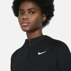 Nike Womens Victory Half Zip Tennis Top - Black -Nike Shop CV4697 010 C