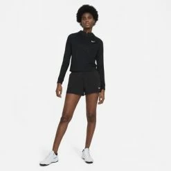 Nike Womens Victory Half Zip Tennis Top - Black -Nike Shop CV4697 010 D
