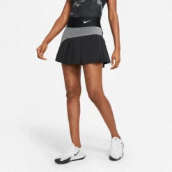 Nike Womens Advantage Tennis Skirt - Black/Grey