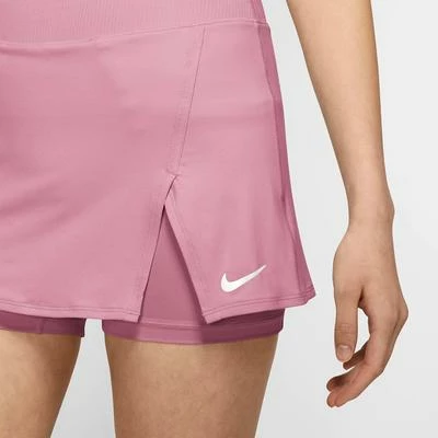 Nike Womens Court Victory Tennis Skirt (Tall) - Elemental Pink/White - Image 2