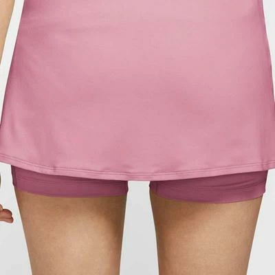 Nike Womens Court Victory Tennis Skirt (Tall) - Elemental Pink/White - Image 3