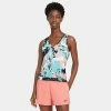 Nike Womens Printed Tennis Tank - Copa/White