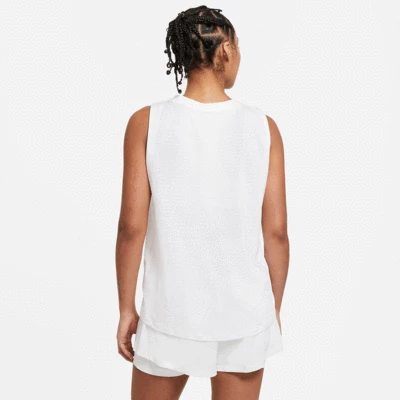 Nike Womens Advantage Tennis Tank - White - Image 2