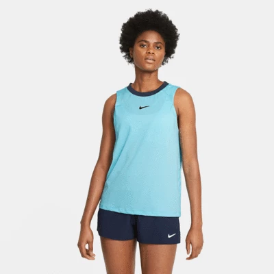 Nike Womens Advantage Tennis Tank - Blue