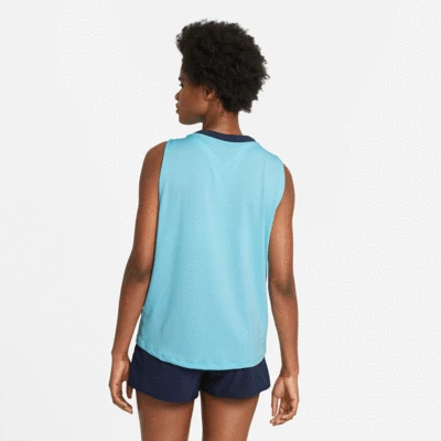 Nike Womens Advantage Tennis Tank - Blue - Image 2