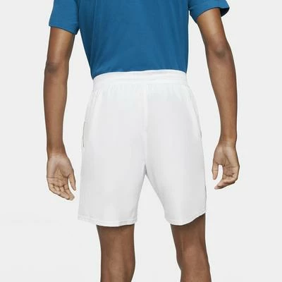 Nike Mens Advantage Tennis Shorts - White - Image 3