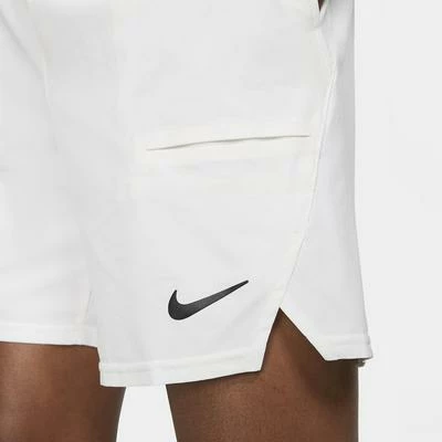 Nike Mens Advantage Tennis Shorts - White - Image 4