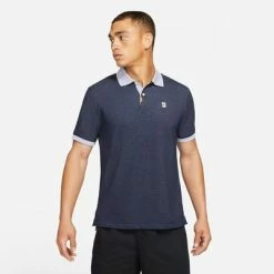 Nike Mens Slam Polo - Obsidian/Indigo Haze