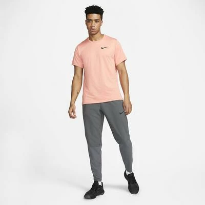 Nike Mens Pro Dri-FIT Short Sleeve Tee - Bleached Coral - Image 5