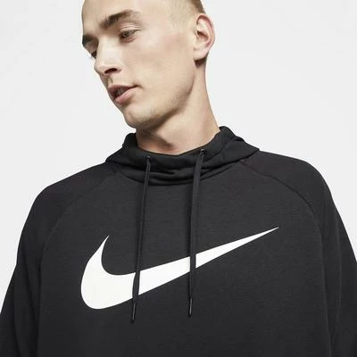 Nike Mens Pull Over Training Hoodie - Black - Image 4