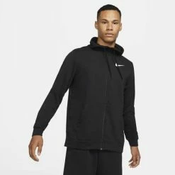 Nike Mens Full Zip Training Hoodie - Black