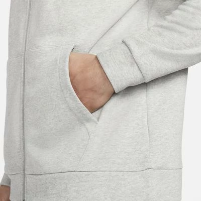 Nike Mens Full Zip Training Hoodie - Light Grey - Image 3