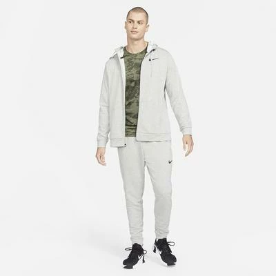 Nike Mens Full Zip Training Hoodie - Light Grey - Image 5