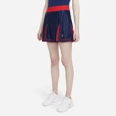 Nike Womens Slam Tennis Skirt - Binary Blue/University Red - Image 2