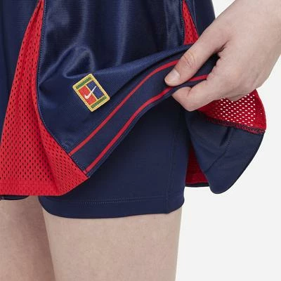 Nike Womens Slam Tennis Skirt - Binary Blue/University Red - Image 6
