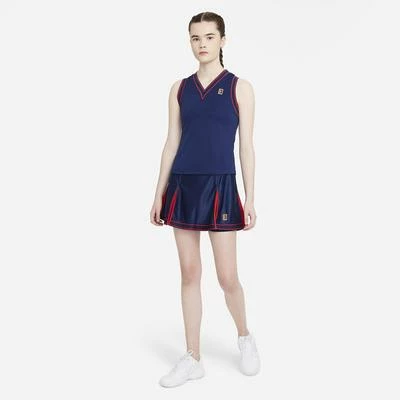 Nike Womens Slam Tennis Skirt - Binary Blue/University Red - Image 7