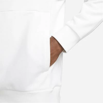 Nike Mens Fleece Hoodie - White - Image 3