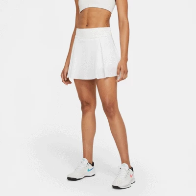 Nike Womens Club Tennis Skirt - White 3 Nike Womens Club Tennis Skirt - White