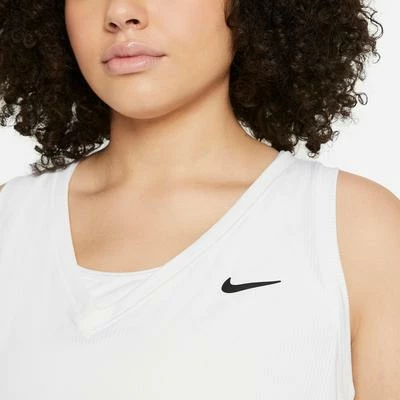 Nike Womens Victory Tank (Plus Size) - White - Image 3
