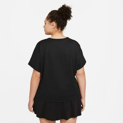 Nike Womens Victory Tee (Plus Size) - Black - Image 2