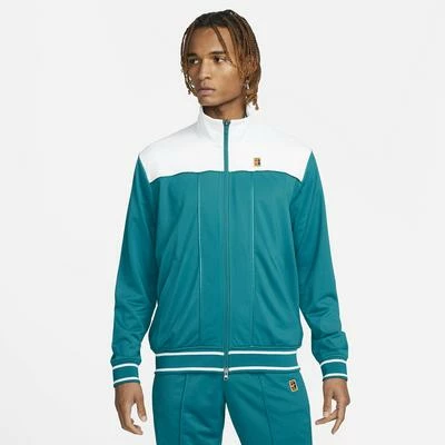 Nike Mens Tennis Jacket - White/Teal 3 Nike Mens Tennis Jacket - White/Teal