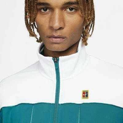 Nike Mens Tennis Jacket - White/Teal 5 Nike Mens Tennis Jacket - White/Teal - Image 3