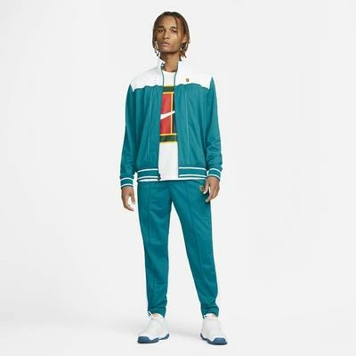 Nike Mens Tennis Jacket - White/Teal 8 Nike Mens Tennis Jacket - White/Teal - Image 6