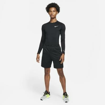 Nike Mens Tight Fit Long Sleeve Top - Black - Image 6