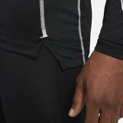 Nike Mens Tight Fit Long Sleeve Top - Black/White - Image 3