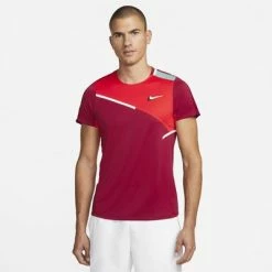 Nike Mens Tennis Tee - Pomegranate