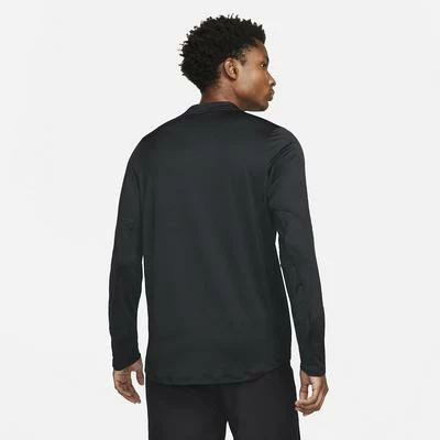 Nike Mens Advantage Half-Zip Long Sleeve Top - Black 4 Nike Mens Advantage Half-Zip Long Sleeve Top - Black - Image 2