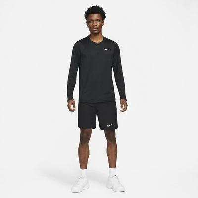 Nike Mens Advantage Half-Zip Long Sleeve Top - Black 6 Nike Mens Advantage Half-Zip Long Sleeve Top - Black - Image 4