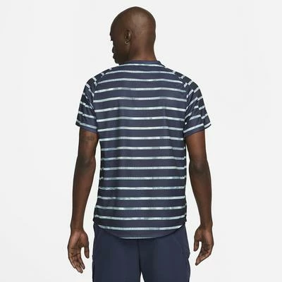 Nike Mens Striped Victory T-Shirt - Obsidian - Image 2