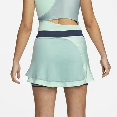 Nike Womens Slam Tennis Skirt - Ocean Cube/Mint Foam - Image 2