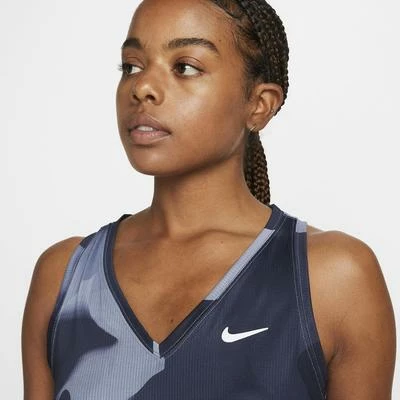 Nike Womens Printed Tennis Tank - Ashen Slate 5 Nike Womens Printed Tennis Tank - Ashen Slate - Image 3