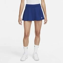 Nike Womens Dri-FIT Victory Tennis Skirt - Blue