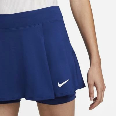 Nike Womens Dri-FIT Victory Tennis Skirt - Blue - Image 3
